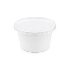 Műanyag gulyás tányér, tetőzhető, 750 ml, 50 db, fehér