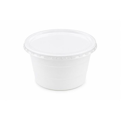 Műanyag gulyás tányér, tetőzhető, 750 ml, 50 db, fehér