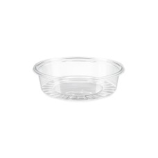 Műanyag öntetes tál, 50 ml, 75 mm átmérő, 100 db, víztiszta