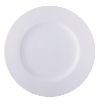 Csemegetányér, fehér, 21 cm, 6 db-os szett "Economic"