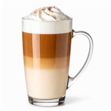 Üvegbögre, füllel, 6 db-os szett, íves 40cl "TeaTime"