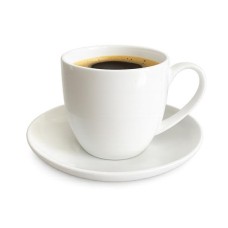 Kávéscsésze+alj, 18cl, 6db-os szett, "GastroLine", fehér