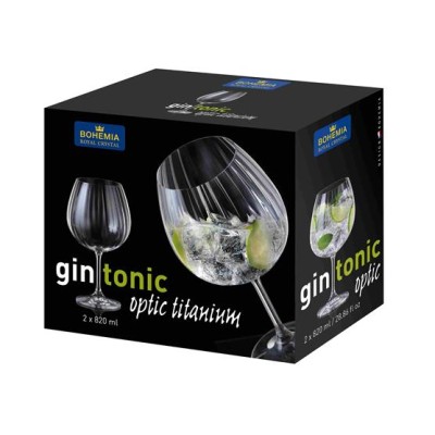 Gintonic kehely, talpas,  2db-os szett, 82cl