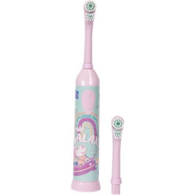 Fogkefe, elektromos, 2 pótfejjel, 3+, "Peppa Pig", pink