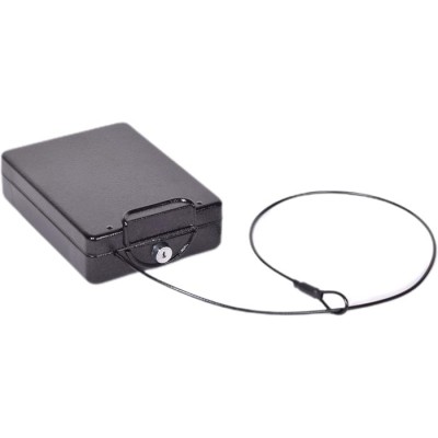 Értéktároló, mobil, 1,1 l, 70x160x220 mm, KINGSAFE "Car Safe"