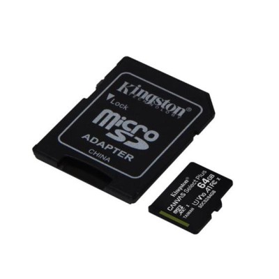 Memóriakártya, microSDXC,64GB, CL10/UHS-I/U1/V10/A1, adapter, KINGSTON "Canvas Select Plus" Memóriakártya, microSDXC,64GB, CL10/UHS-I/U1/V10/A1, adapter, KINGSTON "Canvas Select Plus"