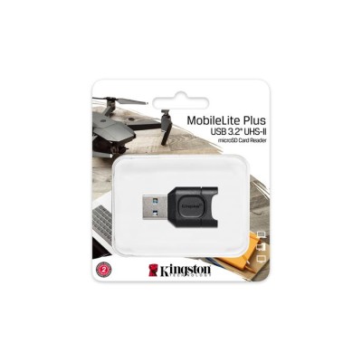 Kártyaolvasó, microSD kártyához, USB 3.2 Gen 1, KINGSTON "MobileLite Plus"
