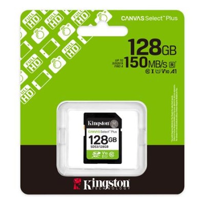 Memóriakártya, SDXC, 128GB, C10/UHS-I/U1/V10, Gen3, KINGSTON "Canvas Select Plus" Memóriakártya, SDXC, 128GB, C10/UHS-I/U1/V10, Gen3, KINGSTON "Canvas Select Plus"