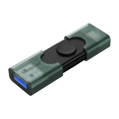 Pendrive, 128GB, USB 3.2 Gen1, USB-A/USB-C, KINGSTON "DataTraveler Duo" Pendrive, 128GB, USB 3.2 Gen1, USB-A/USB-C, KINGSTON "DataTraveler Duo"