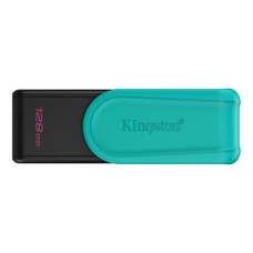 Pendrive, 128GB, USB 3.2 Gen1, KINGSTON "DataTraveler Exodia S", fekete-türkiz