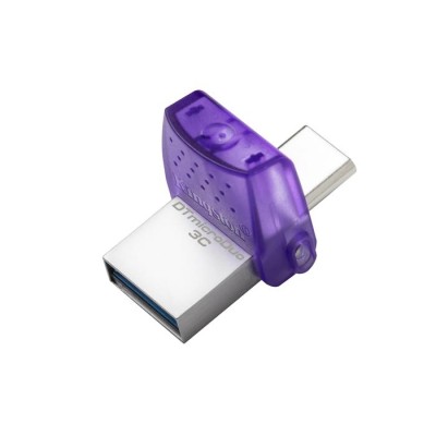 Pendrive, 128GB, USB 3.2, USB/USB-C, KINGSTON "DT MicroDuo 3C"