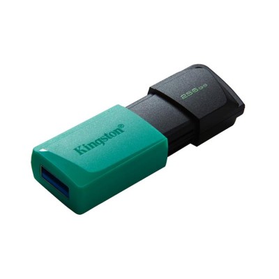 Pendrive, 256GB, USB 3.2, KINGSTON "Exodia M", fekete-türkiz