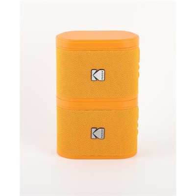 Hangszóró, hordozható, 5W, 2 db, KODAK "Soundbrix", narancssárga