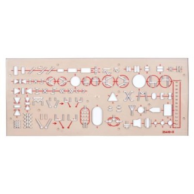 Elektronikai sablon, műanyag, KOH-I-NOOR "703071"