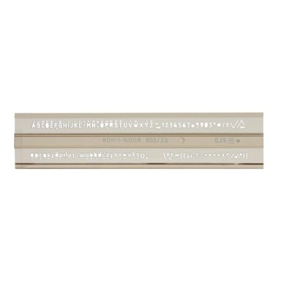 Betűsablon, 2,5 mm, KOH-I-NOOR