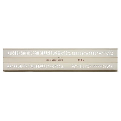 Betűsablon, 5 mm, KOH-I-NOOR