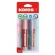 Ragasztóstift, pasztell színű tokban, 2x20 g, KORES, vegyes színek