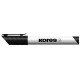 Tábla- és flipchart marker, 3 mm, kúpos, KORES "K-Marker XW1", fekete