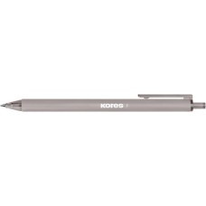 Golyóstoll, 1,0 mm, nyomógombos, háromszögletű, KORES "Klick Vintage", vegyes színek