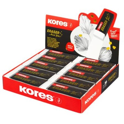 Radír display, KORES "KE-20", pormentes