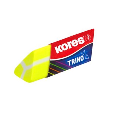 Radír, KORES "Trino", vegyes neon színek