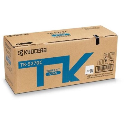 TK5270C Lézertoner ECOSYS M6230cidn, P6230cdn nyomtatókhoz, KYOCERA, cián, 6K