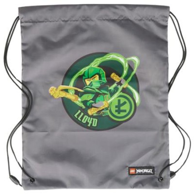 Tornazsák, LEGO "Ninjago Elemental Master of Energy", szürke-mintás