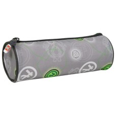 Tolltartó, henger alakú, cipzáras, LEGO "Ninjago Elemental Master of Energy", szürke-mintás