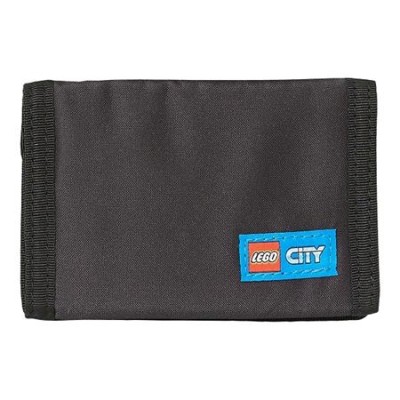 Pénztárca, tépőzáras, LEGO "City Race", fekete-mintás