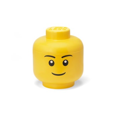 Tárolódoboz, fej, nagy, LEGO, Boy