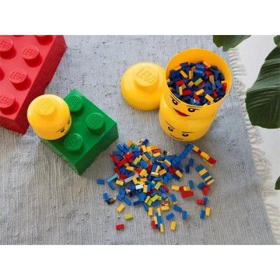 Tárolódoboz, fej, nagy, LEGO, Boy
