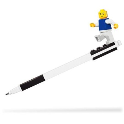 Zseléstoll, 0,7 mm, kupakos, mini figurával, LEGO, fekete