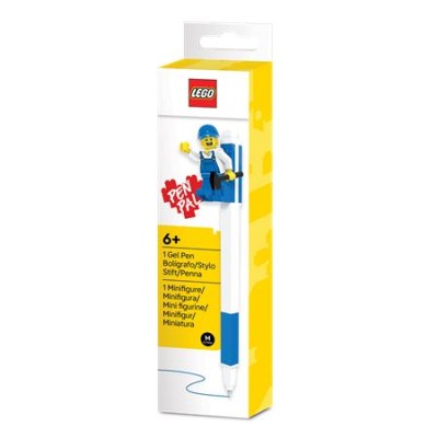 Zseléstoll, 0,7 mm, kupakos, mini figurával, LEGO, kék