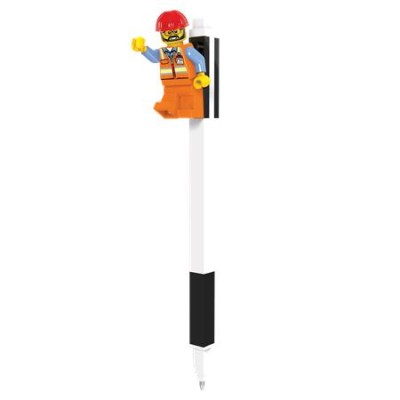 Zseléstoll, 0,7 mm, kupakos, mini figurával, LEGO, fekete