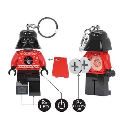 Kulcstartó, LED világítással, LEGO "Star Wars Darth Vader Sweater"