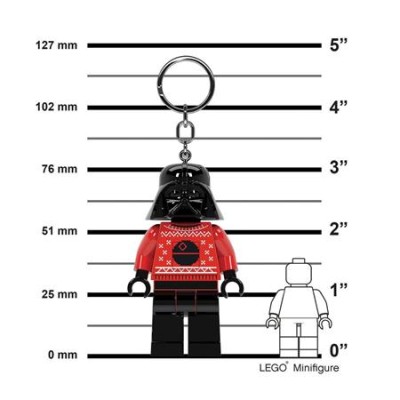Kulcstartó, LED világítással, LEGO "Star Wars Darth Vader Sweater"