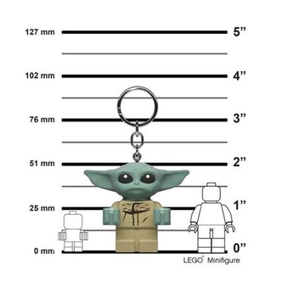 Kulcstartó, LED világítással, LEGO "Star Wars The Mandolarian - Grogu"