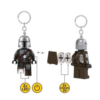 Kulcstartó, LED világítással, LEGO "Star Wars The Mandolarian 2"