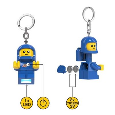 Kulcstartó, LED világítással, LEGO "Space Baby"