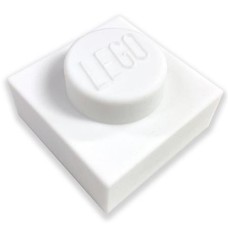 Éjszakai fény, LEGO "Iconic 1x1 plate", fehér