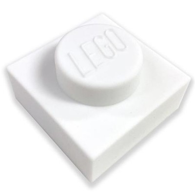 Éjszakai fény, LEGO "Iconic 1x1 plate", fehér