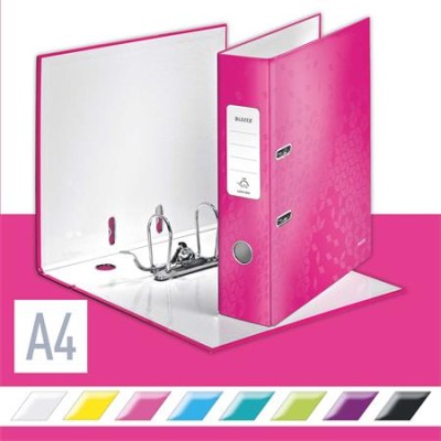Iratrendező, 80 mm, A4, karton, LEITZ "180 Wow", rózsaszín Iratrendező, 80 mm, A4, karton, LEITZ "180 Wow", rózsaszín