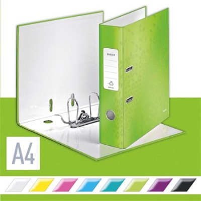 Iratrendező, 80 mm, A4, karton, LEITZ "180 Wow", zöld Iratrendező, 80 mm, A4, karton, LEITZ "180 Wow", zöld
