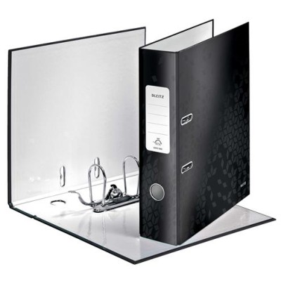Iratrendező, 80 mm, A4, karton, LEITZ "180 Wow", fekete Iratrendező, 80 mm, A4, karton, LEITZ "180 Wow", fekete