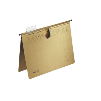 Függőmappa, gyorsfűzős, karton, A4, LEITZ "Alpha", natúr