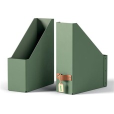 Iratpapucs, karton, 100 mm, LEITZ "Puro", zsályazöld