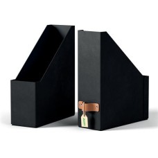 Iratpapucs, karton, 100 mm, LEITZ "Puro", fekete