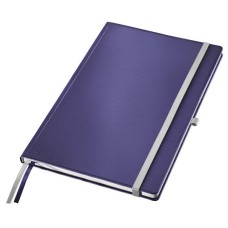 Jegyzetfüzet, A4, vonalas, 80 lap, keményfedeles, LEITZ "Style", titánkék