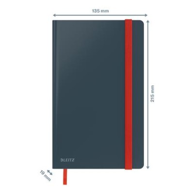 Beíró, A5, vonalas, 80 lap, keményfedeles, LEITZ "Cosy Soft Touch", bársonyszürke Beíró, A5, vonalas, 80 lap, keményfedeles, LEITZ "Cosy Soft Touch", bársonyszürke