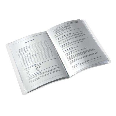 Bemutatómappa, 20 zsebes, A4, LEITZ "Wow", rózsaszín